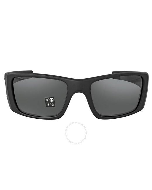 Oakley Gray Fuel Cell Polarized Black Iridium Wrap Sunglasses Oo9096 9096b3 60 for men