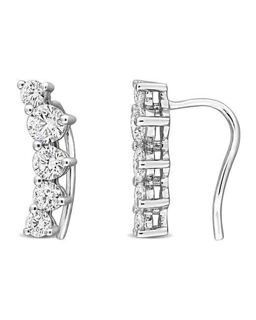 Created Forever Metallic 1 1/3 Ct Lab Grown Diamond Tw Charm Earrings