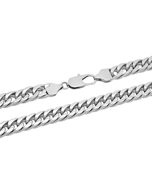 Robert Alton Metallic Stainless Steel Curb Chain for men