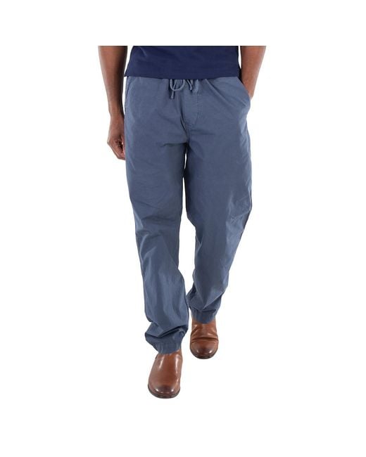 Polo Ralph Lauren Blue Straight-Leg Poplin Sweatpants for men