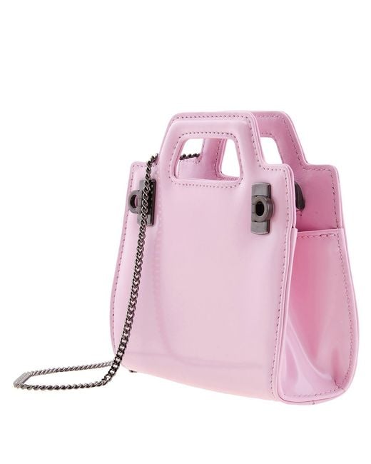 Ferragamo Purple Wanda Mini Crossbody Bag
