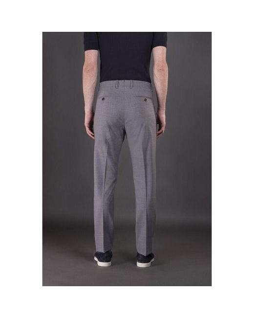 Moorer Black Light Tailored Trousers for men