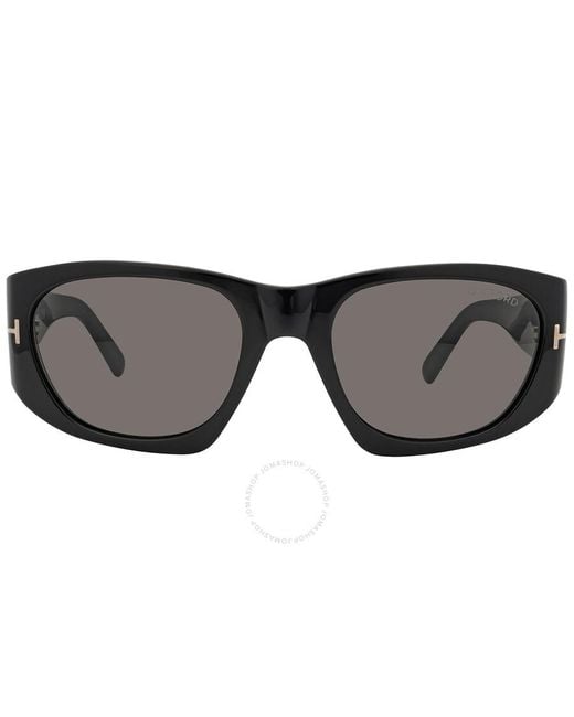 Tom Ford Gray Cyrille Grey Geometric Sunglasses Ft0987 01a 53 for men