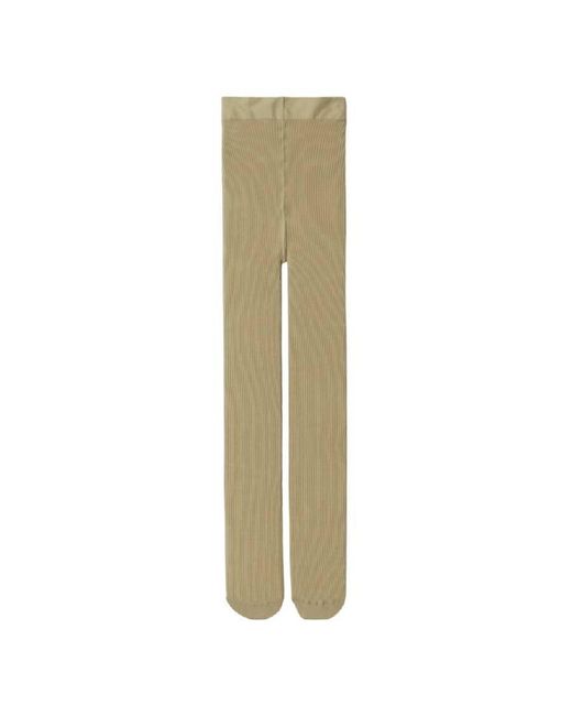 Burberry Natural Ribbed Wool Blend Tights