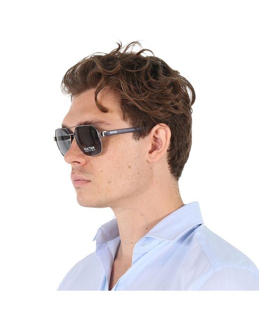 Kenneth Cole Gray Smoke Navigator Sunglasses for men