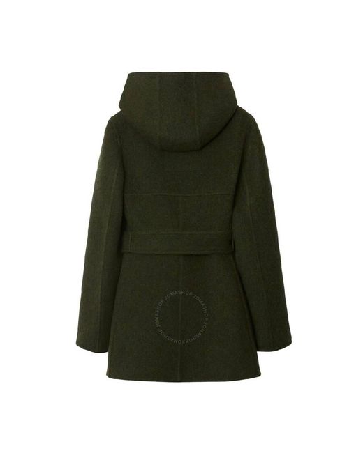 Burberry Green Long Sleeve Wool Cashmere Jacket, Brand Size 4 Us