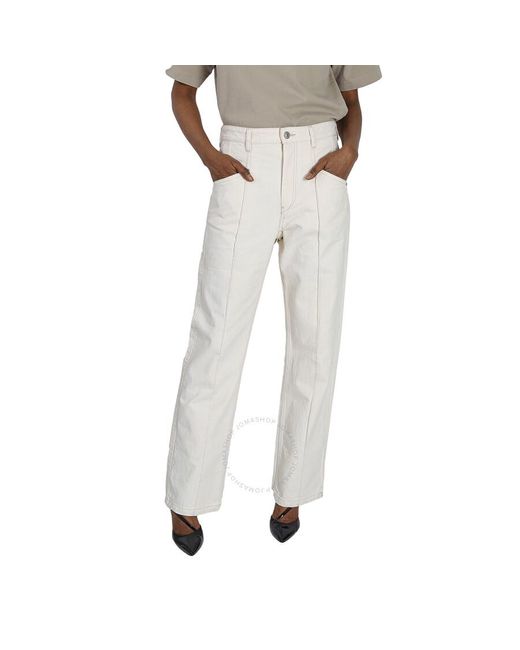 Isabel Marant Multicolor Ecru Nadege Straight-cut Jeans