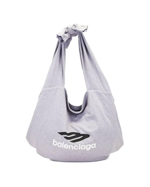 Balenciaga Blue Heather New Jersey Hobo Bag for men