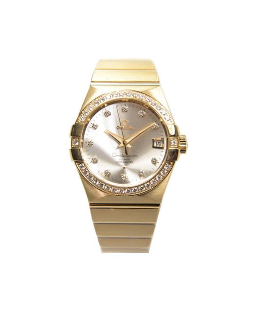 Omega Constellation Automatic Chronometer Diamond Silver Dial Watch in  Metallic for Men | Lyst Canada