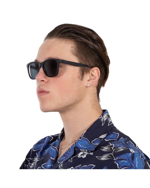 Ferragamo Blue Rectangular Sunglasses Sf998s 002 57 for men