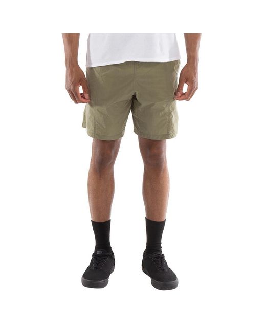 AMI Green Nylon Canvas Swim Shorts for men