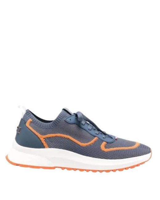 Bally Blue Davyn Mesh Low-Top Sneakers, Brand Size 10 Us for men