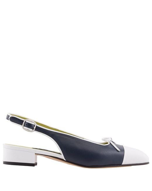 CAREL PARIS Blue Josephine Slingback Ballet Pumps, Brand Size 36 Us