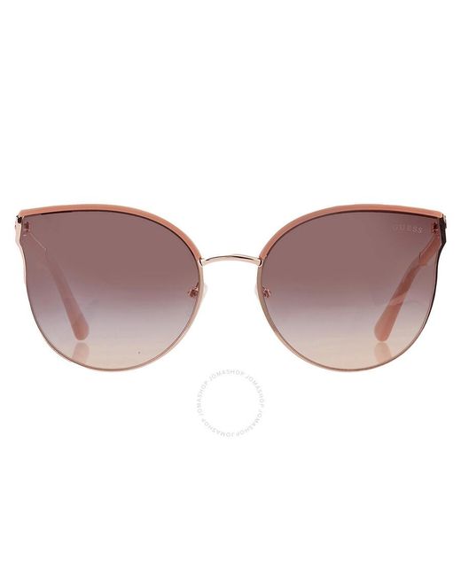 Guess Factory Multicolor Bordeaux Gradient Teacup Sunglasses Gf6092 28t 58