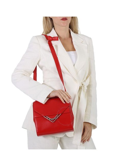 Bottega Veneta Red The Clip Shoulder Bag