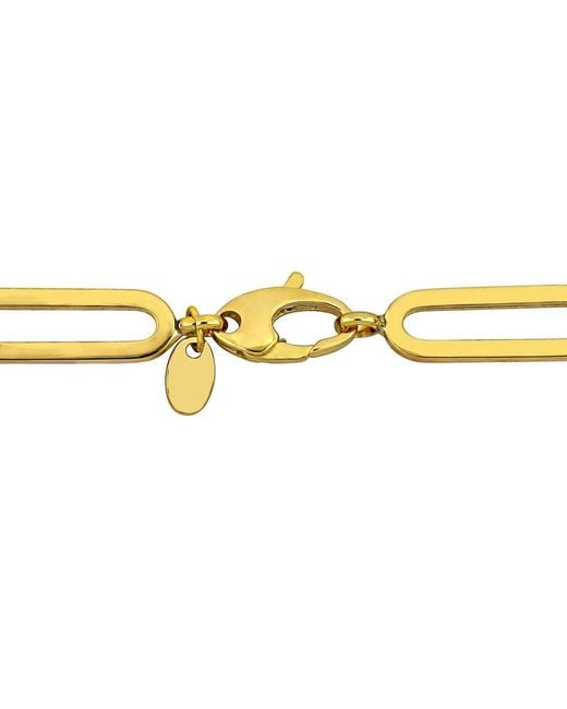 Amour Metallic 1/3 Ct Tgw Cubic Zirconia Paperclip Link Bracelet