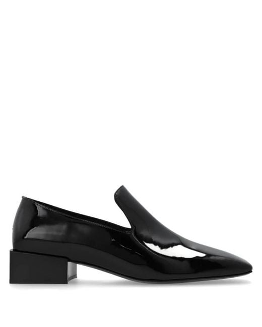 Ferragamo Black Carmelita Patent Leather Loafers