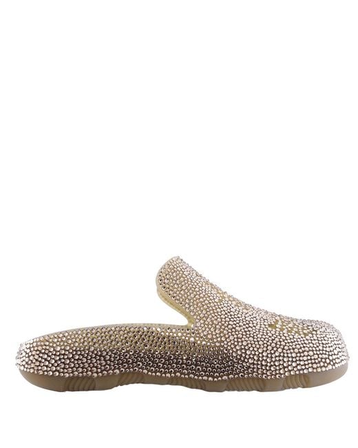 Burberry Natural Crystal-Embellished Stingray Clogs, Brand Size 42 Us for men