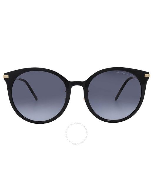 Marc Jacobs Blue Dark Grey Shaded Oval Sunglasses Marc 552/g/s 02m2/9o 54