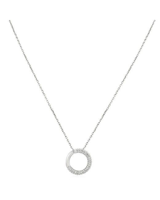 Swarovski Metallic Dextera Pendant Round Rhodium Shiny Crystal