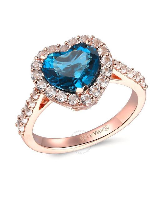Le Vian Blue Heart Of The Ocean Collection Rings Set