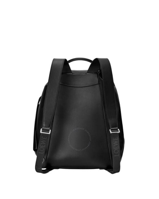 Loewe Black Flamenco Drawstring Calfskin Backpack for men