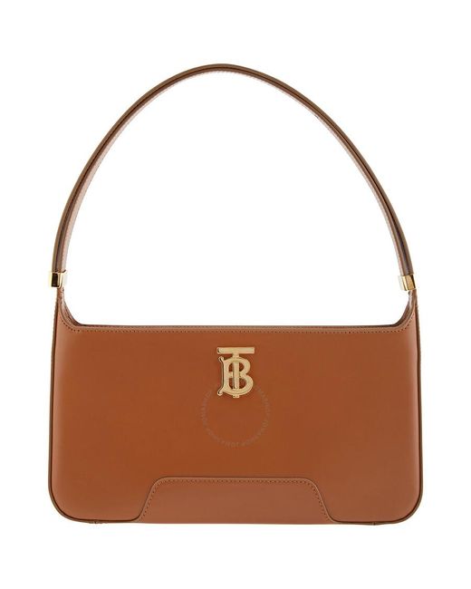 もんBURBERRY TBバッグ ブラウンレザーBUM BAGバム 新品未使用 BURBERRY TBバッグ バーバリー ウエストポーチ
