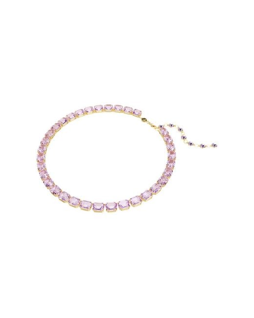Swarovski Pink Millenia Tennis Necklace