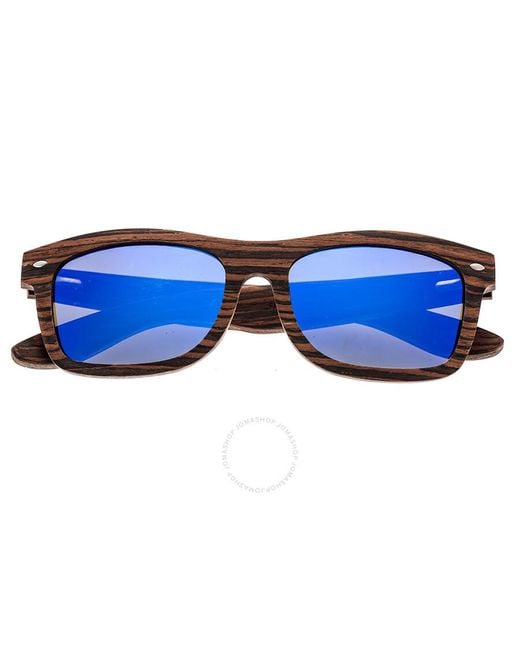 Earth Blue Maya Wood Sunglasses