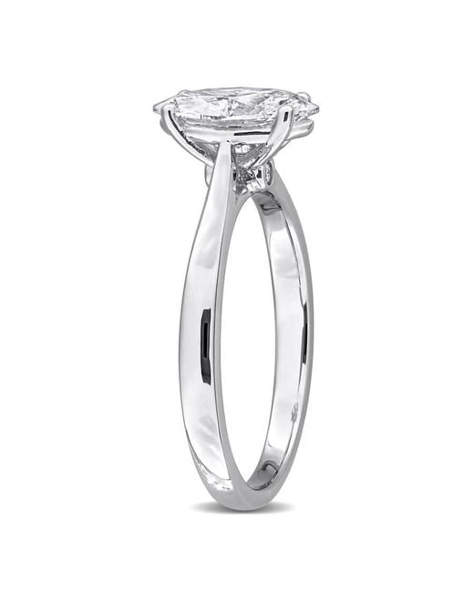 Created Forever Metallic 1Ct Tgw Marquise And Round-Cut Lab Grown Diamond Engagement Ring for men