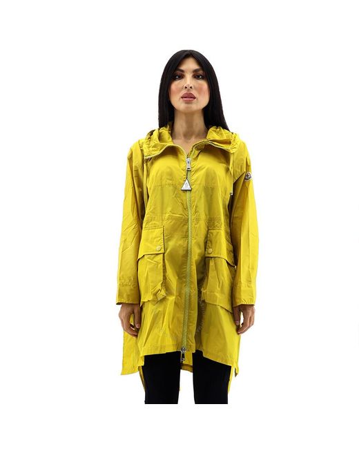 Moncler Yellow High-low Rain Coat