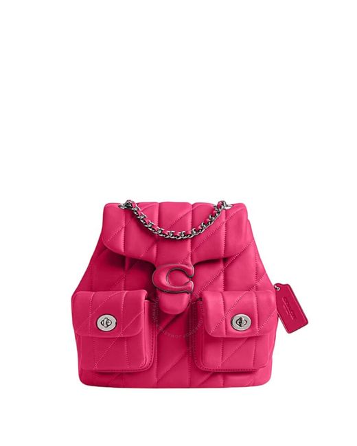 COACH Tabby Backpack With Quilting in Pink | Lyst COACH Tabby Backpack With Quilting in Pink | Lyst