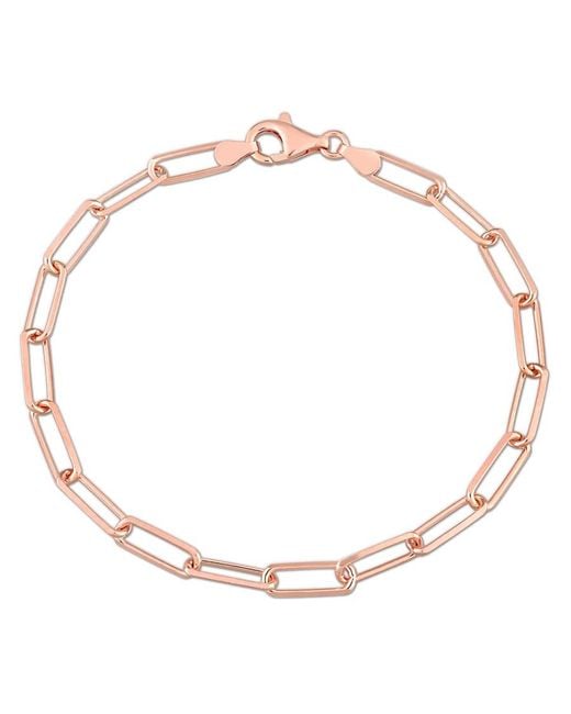 Amour Metallic 5Mm Diamond Cut Paperclip Chain Bracelet