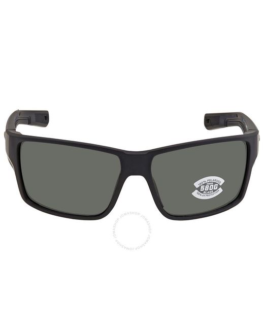 Costa Del Mar Gray Reefton Pro Grey Polarized Glass Sunglasses 6s9080 908005 63 for men