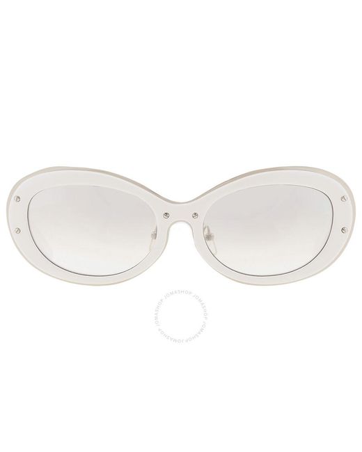 Yohji Yamamoto Multicolor X Linda Farrow Clear Flash Oval Sunglasses Yyh Dragonfly-c3