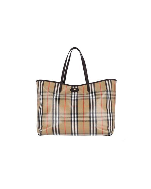 Burberry Brown Highlands Large Tote Bag