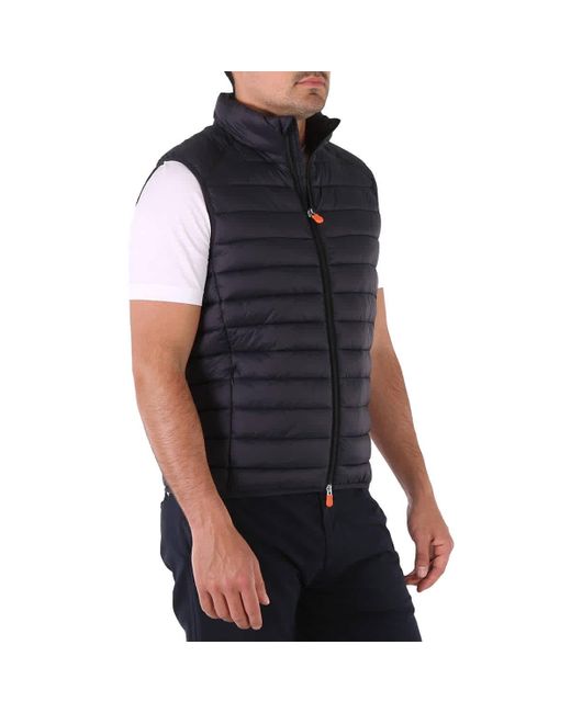 Save The Duck Black Adam Icon Puffer Vest for men