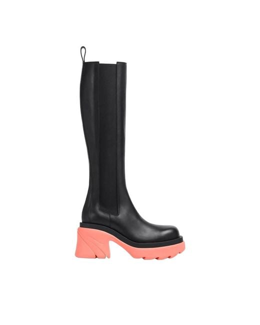 Bottega Veneta Black Flash Knee-High Boots