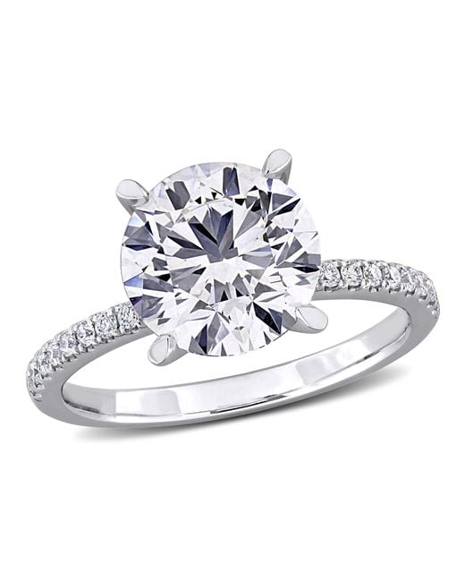 Created Forever Blue 3 Tdw Lab-Created Diamond Engagement Ring