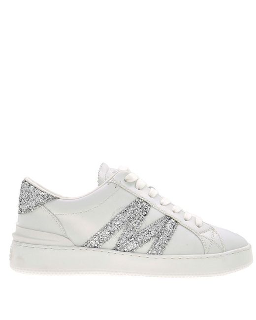 Moncler Gray Monaco M Low-Top Sneakers, Brand Size 40 Us