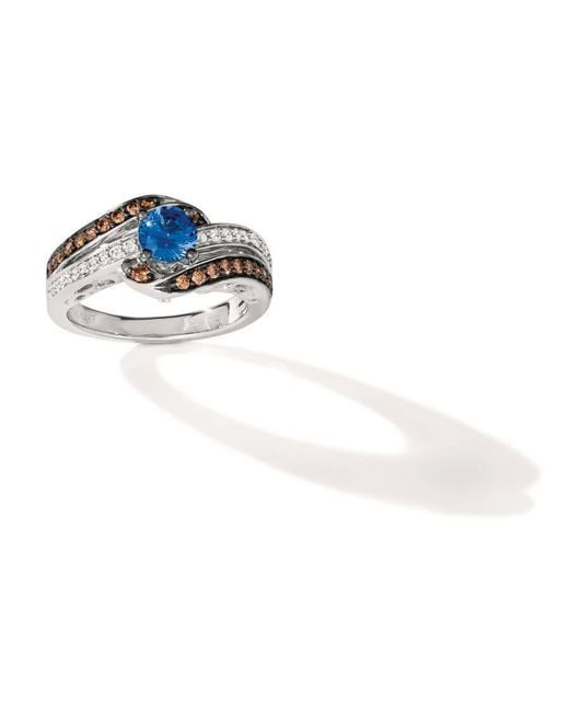 Le Vian Blue Ladies Cornflower Sapphire Centerstone Rings Set