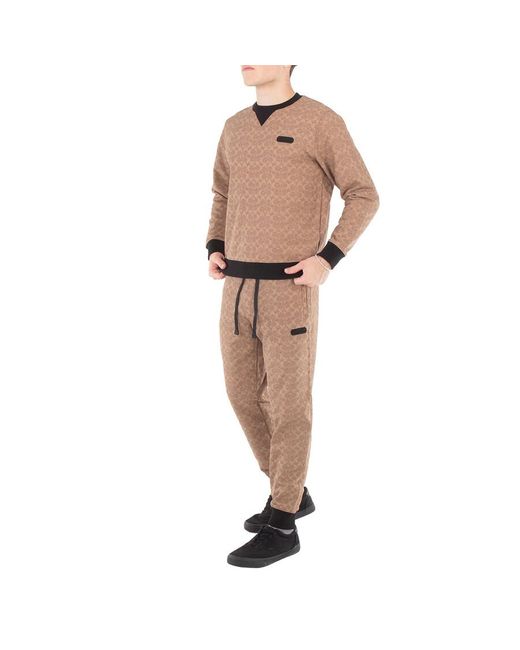 COACH Signature Essential Joggers in Brown for Men Lyst UK