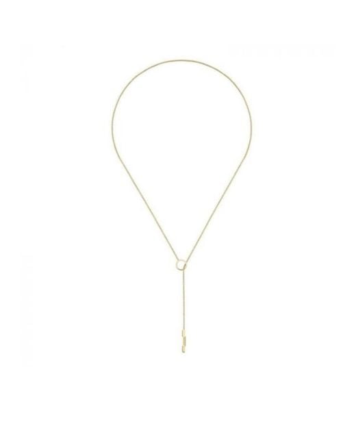 Gucci Metallic Link To Love Lariat Necklace