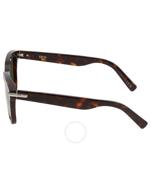 Dior Brown Rectangular Sunglasses Blacksuit S10i 20c0 51 for men