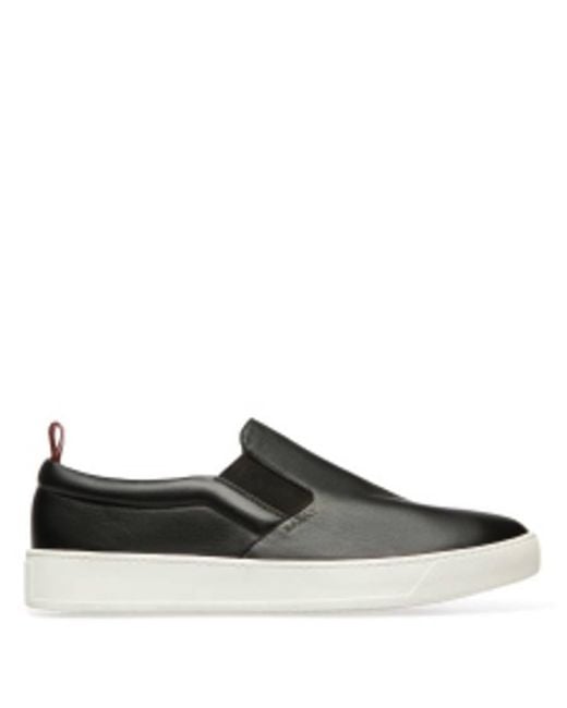 Bally Black Bently Nappa Leather Sneakers, Brand Size 9.5 Us for men