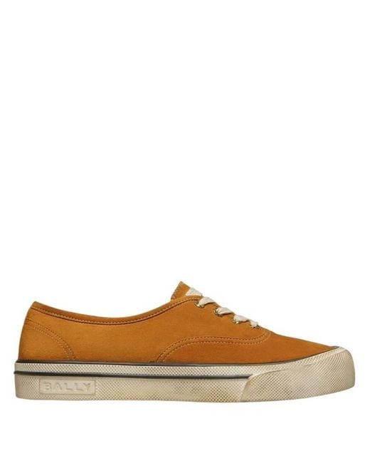 Bally Brown Santa Ana Lyder Suede Sneakers, Brand Size 36 Us