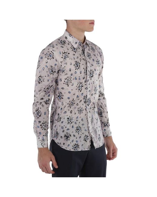Moschino Multicolor Printed Long-sleeved Shirt for men