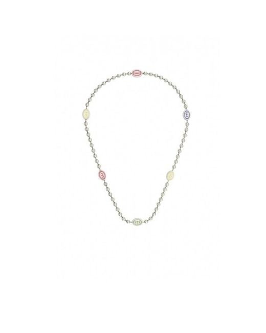 Gucci Metallic Interlocking G Necklace