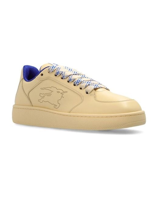 Burberry Multicolor Box Leather Sneakers, Brand Size 39 Us