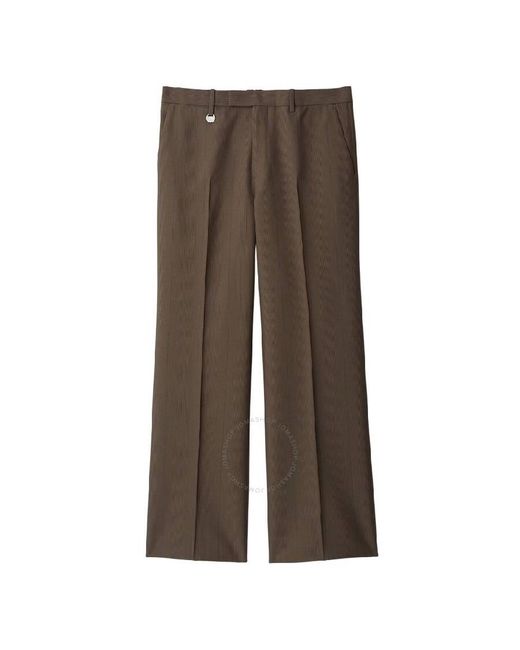 Burberry Brown Wool Tailored Trousers, Brand Size 50 (Waist for men